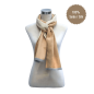 Preview: Scarf Shawl Silk Flannel Camel Beige Uni Colour